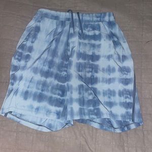 Lululemon shorts blue tiedye color